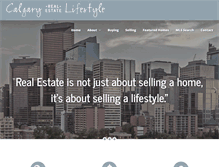 Tablet Screenshot of calgaryrealestatelifestyles.com